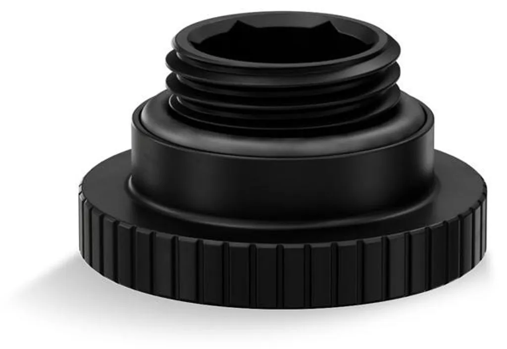 EK-Quantum Torque Surface Port Adapter en Laiton Noir avec Filetage G1/4