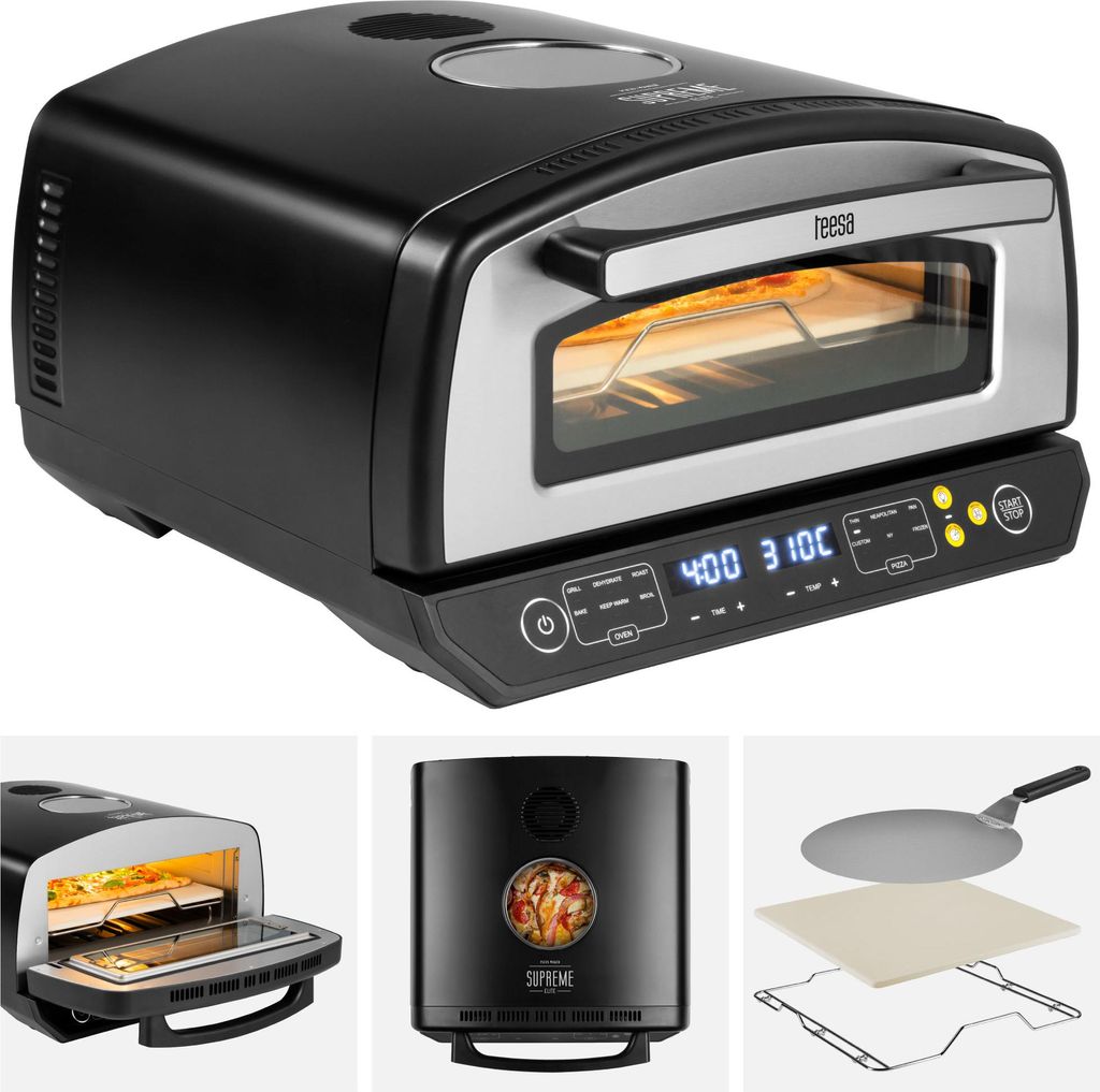 Teesa TSA3240 Piec do pizzy SUPREME ELITE 2200 W, 450 °C, Zdjęcie produktu 