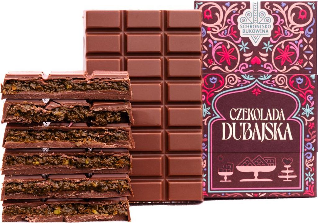 Czekolada Dubaj 140g - Schronisko Bukowina Zdjęcie produktu 
