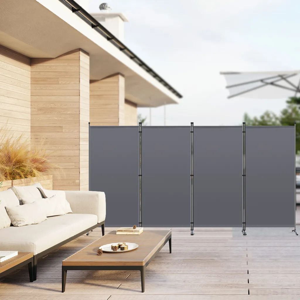 Brise-vue Balcon XXL 324x169 cm - Paravent Gris Anthracite Résistant
