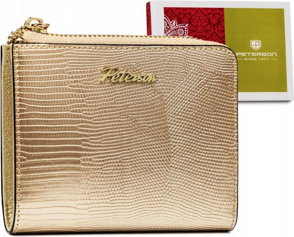 Peterson | Damen-Portemonnaie, aus Leder, mit Reißverschluss