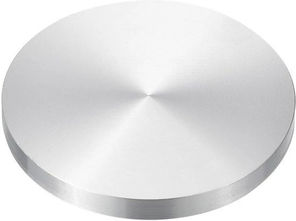 Disque en aluminium M10 diamètre 80 mm pour collage de plateau en verre
