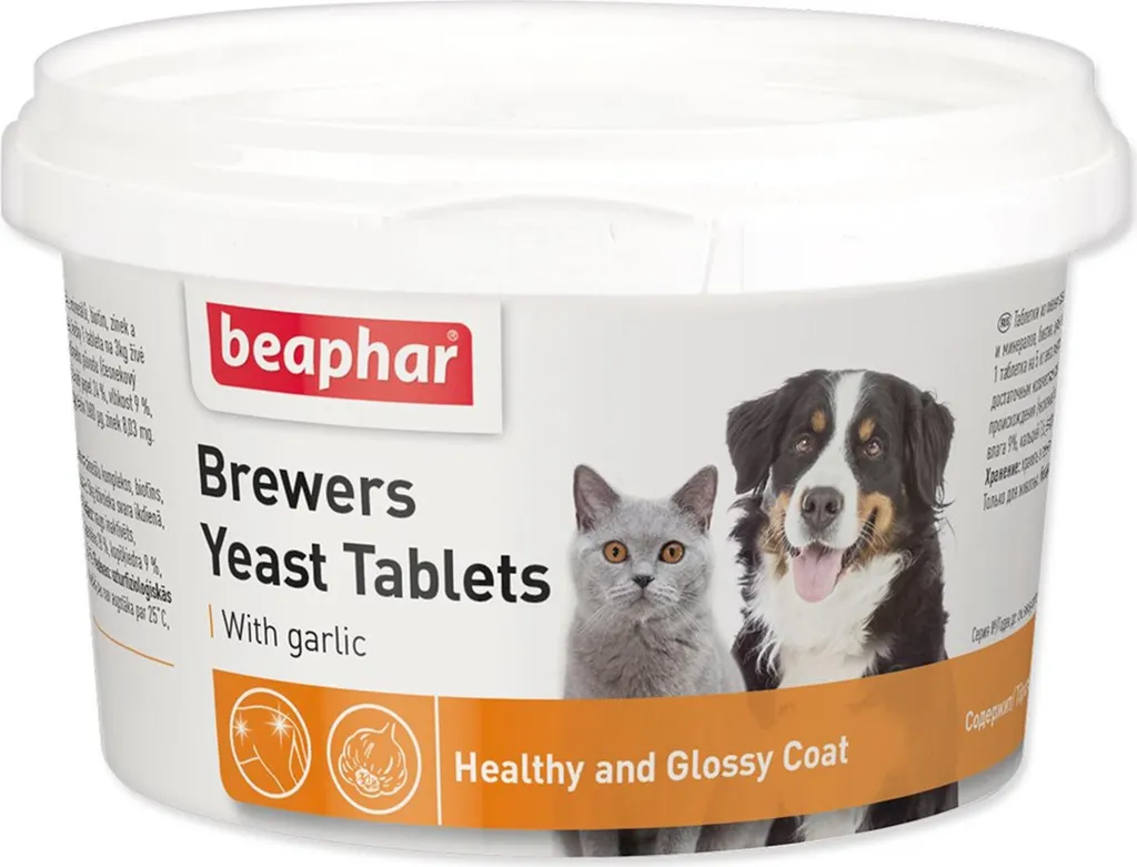 Beaphar 250 Tab: Lievito di Birra Naturale per Vitalità Pelle e Pelo Pet