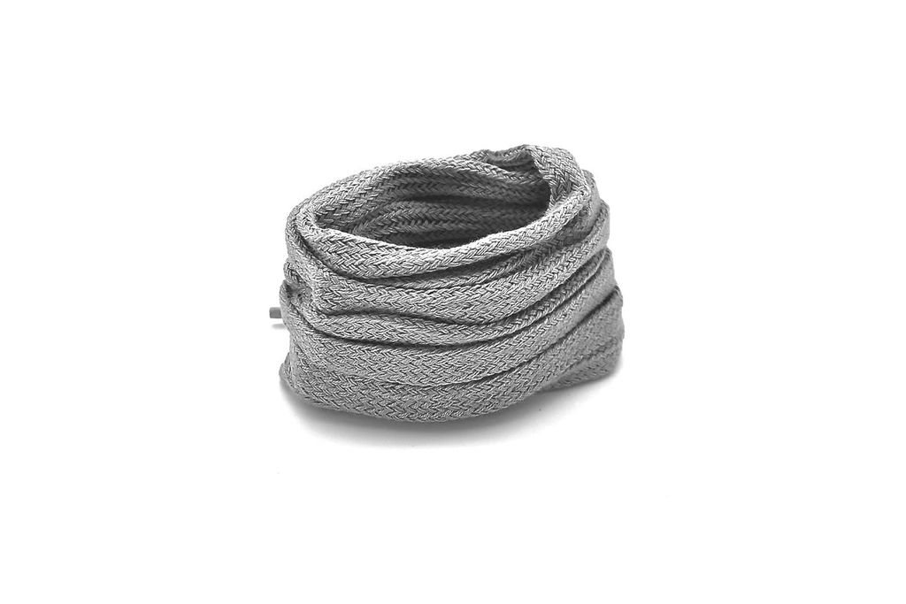 RINGELSPITZ - Bio-Flachsenkel steingrau – GOTS- - 130 cm