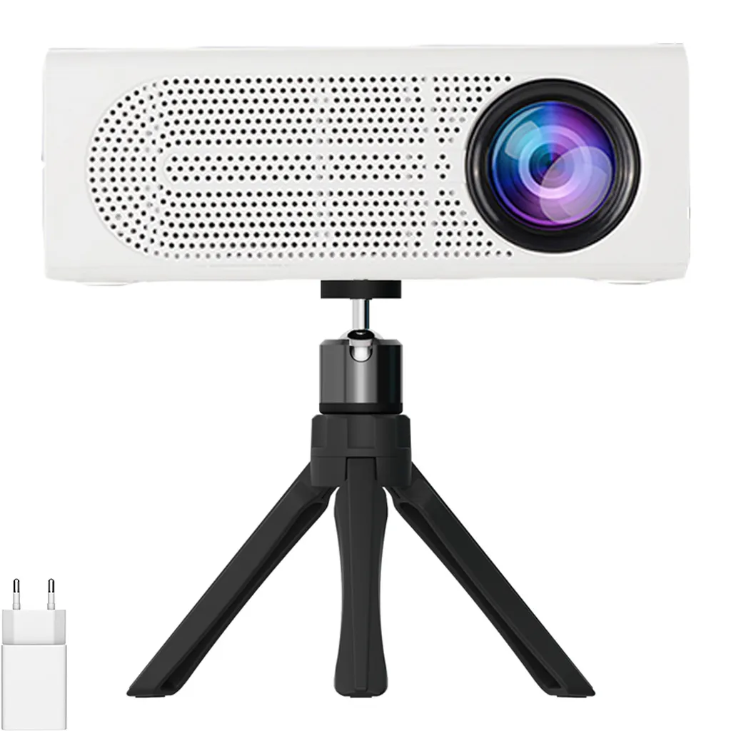 Vidéo Projecteur LED de Poche pour Enfants avec Support Réglable USB