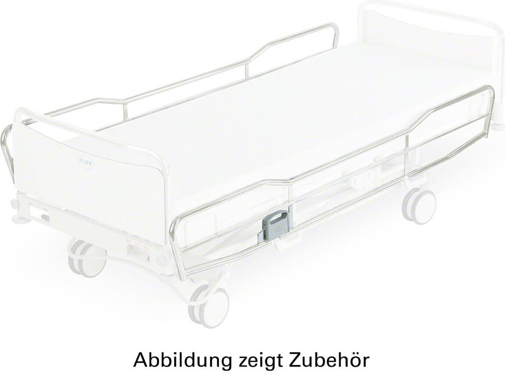 Seitengitter lackiert, Paar, volle Länge, Höhe 35 cm Produktbild 