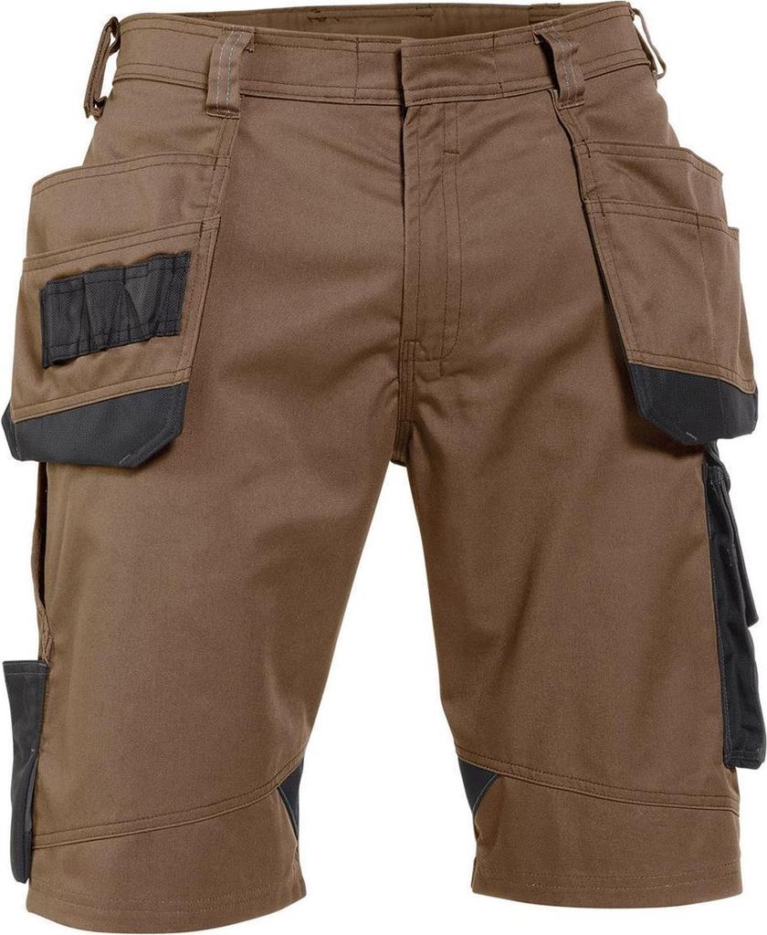 DASSY Bionic Arbeitsshorts mit Holstertaschen LEHMBRAUN/ANTHRAZITGRAU Gr.64 Länge: STANDARD