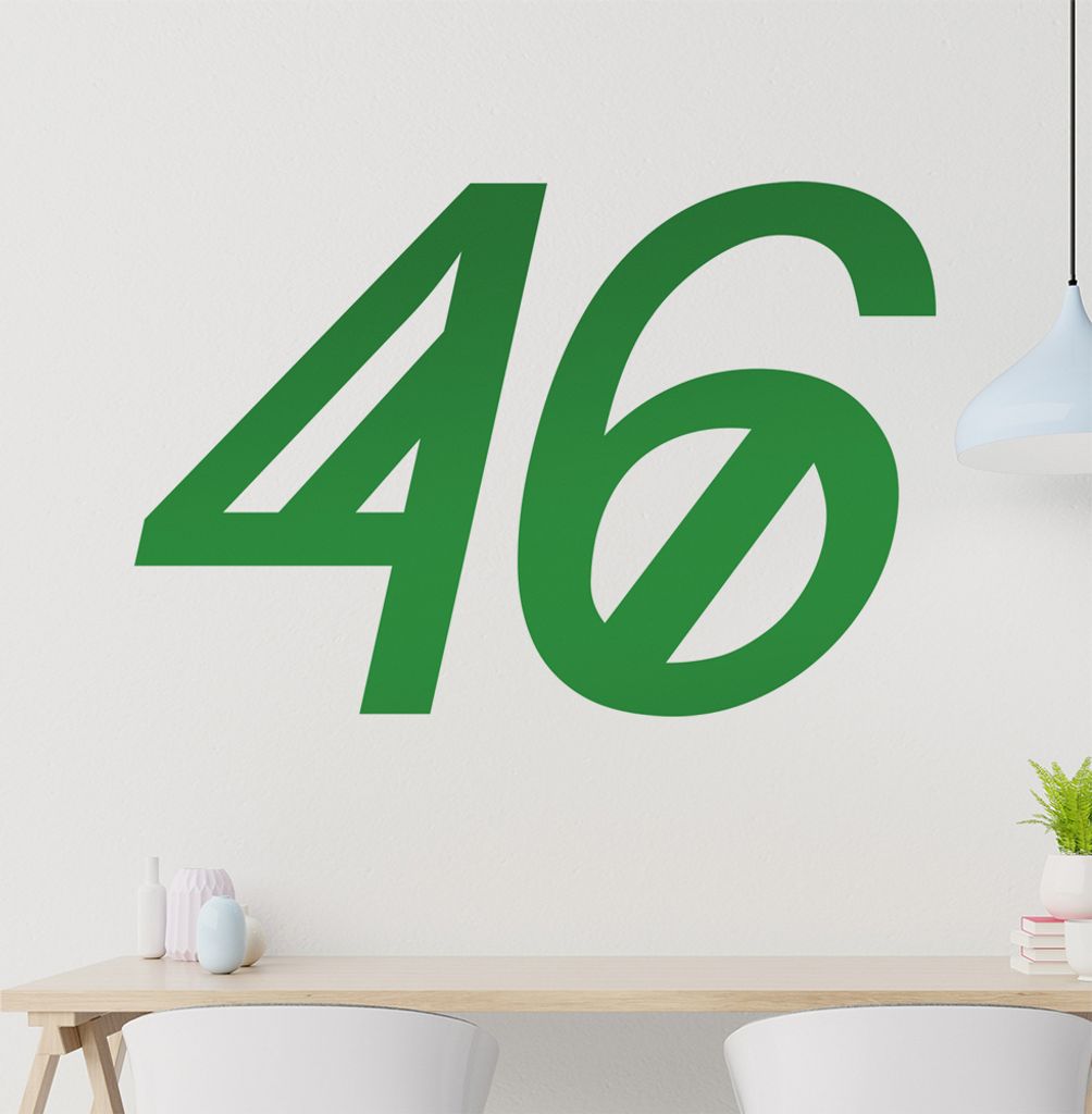 46 Wandtattoo in 6 Größen - Wandaufkleber Wall Sticker - Dekoration, Küche, Wohnzimmer, Schlafzimmer, Badezimmer