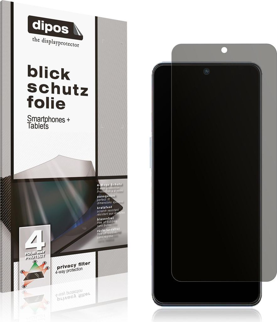 Blickschutzfolie für ZTE Axon 40 SE matt Schutzfolie Folie Display Schutz dipos