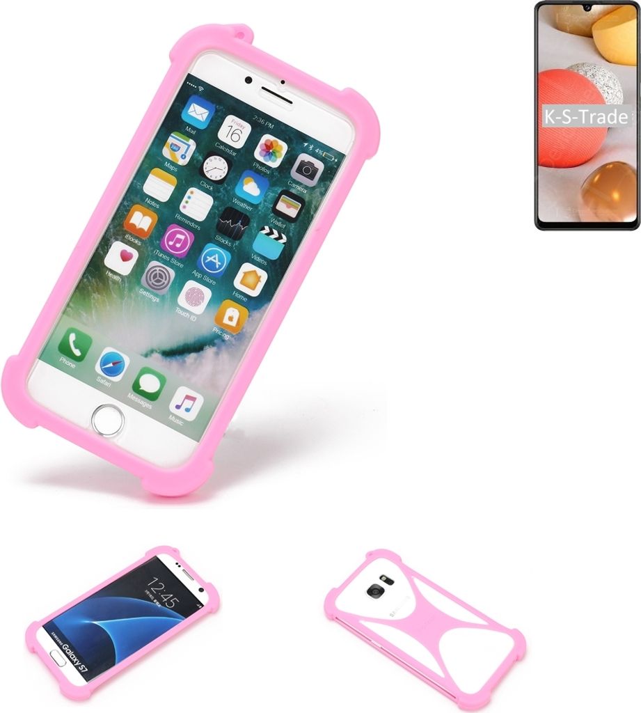K-S-Trade Handy Hülle kompatibel mit Samsung Galaxy M42 5G Schutz Hülle Bumper Silikon Schutz Hülle Cover Case Silikoncase Silikonbumper TPU