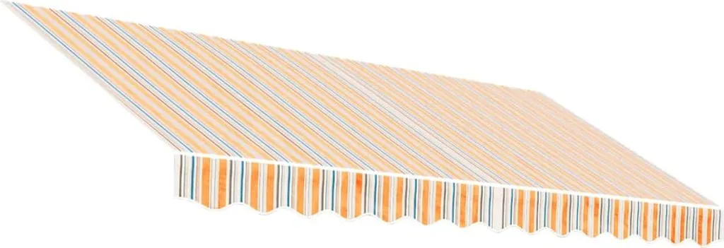 Telo da Sole vidaXL 350x250 cm | Tessuto Robusto a Strisce per Terrazzo