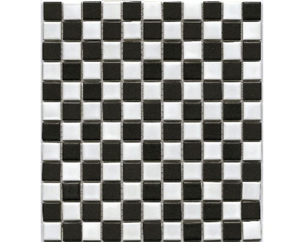 Keramikmosaik BM 148 30,2x33 cm schwarz/weiß