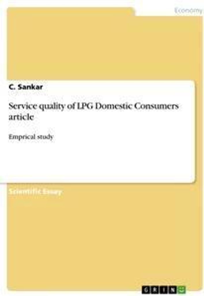 Service quality of LPG Domestic Consumers article