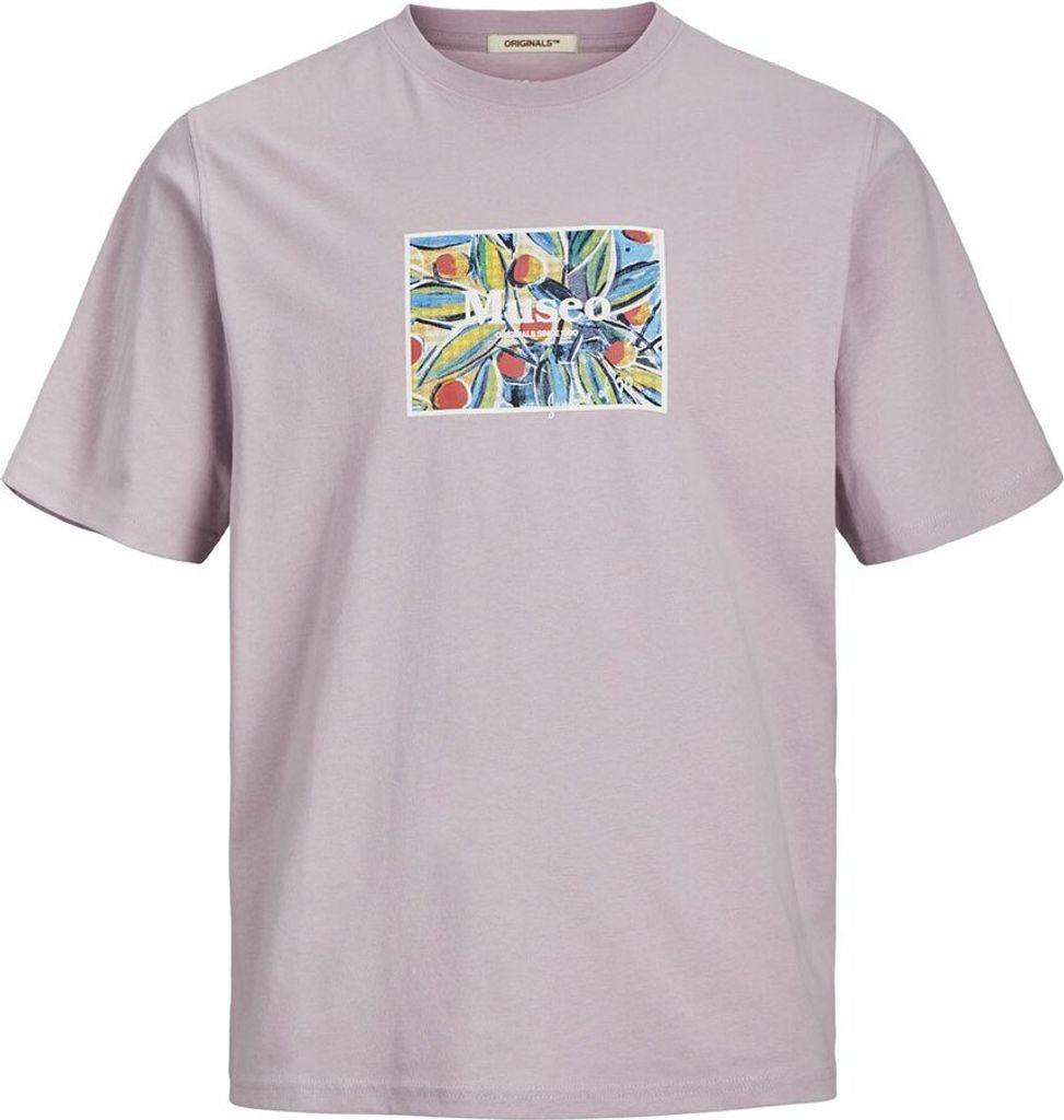 Jack & Jones Noto Art Kurzarm-t-shirt Grau M Mann Grau M