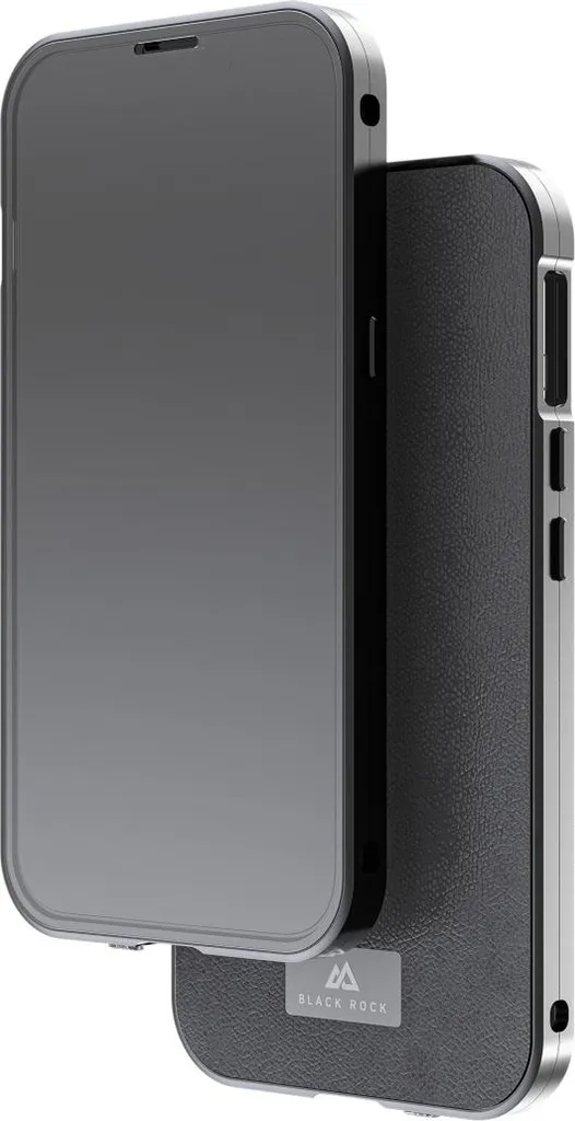 Coque iPhone 14 Cuir Noir 360 Degrés avec Vitre de Protection Intégrée