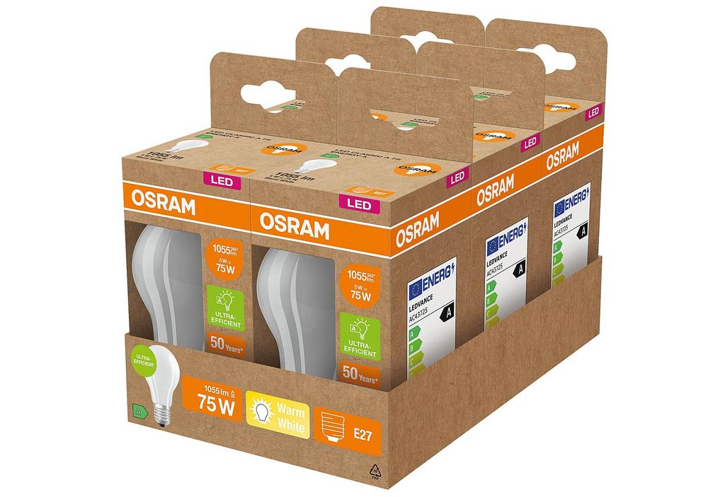 LEDVANCE 4099854009631, 5 W, 75 W, E27, 1055 lm, 50000 h, Produktbild 