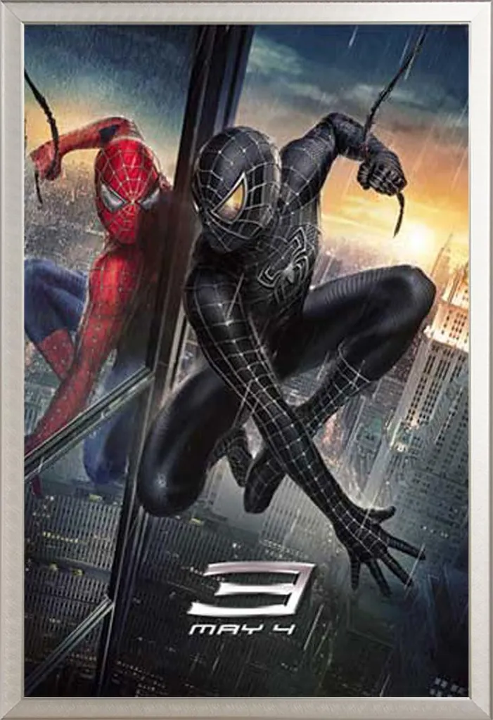 Poster Spider-Man 3 Reflection Shinsuke cadre alu amovible et vitre
