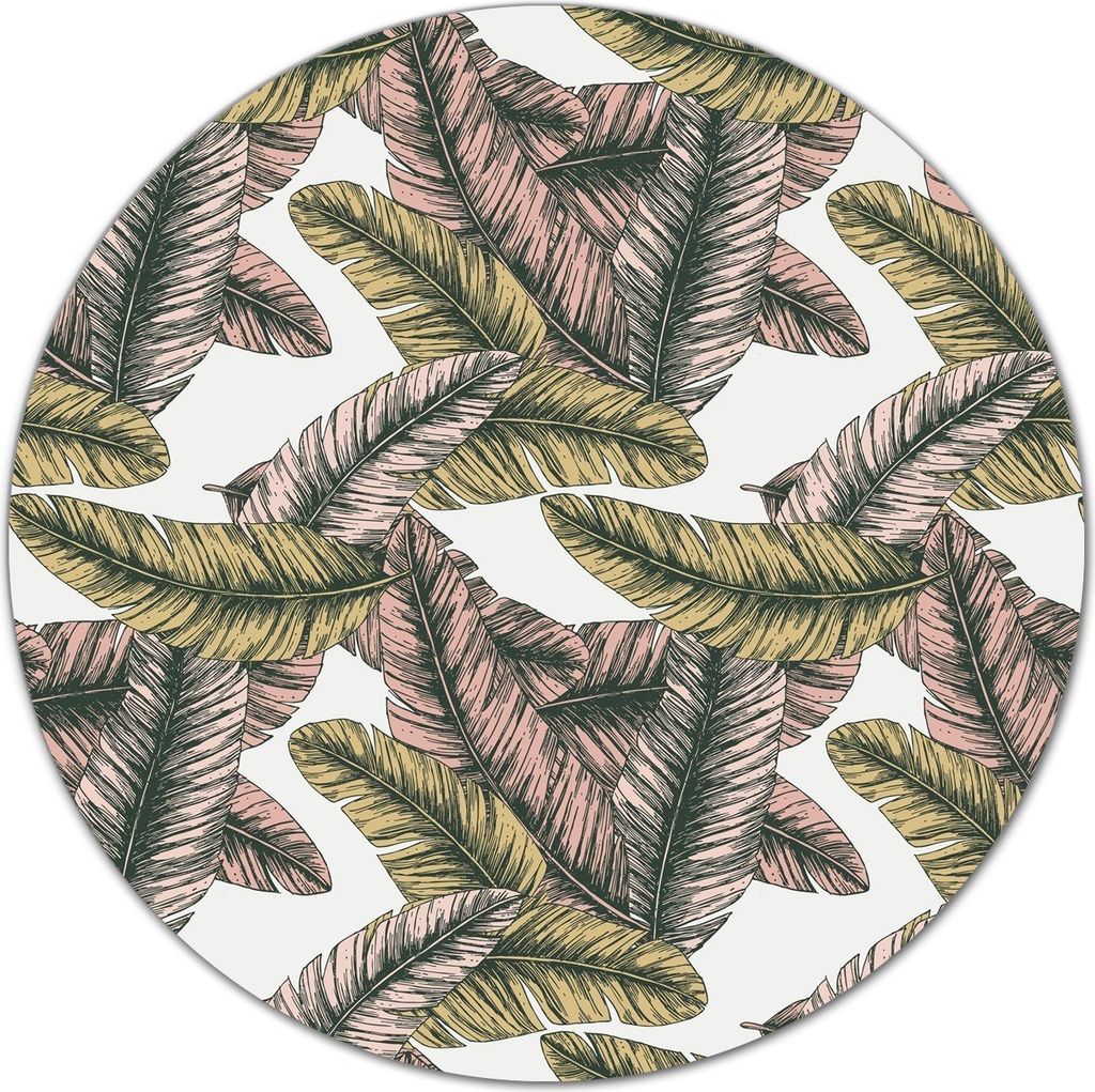 Glas-Herdabdeckplatte Glaskeramikkochfeld-Abdeckung Schneideplatten - 40 cm - Warme Bananenblätter