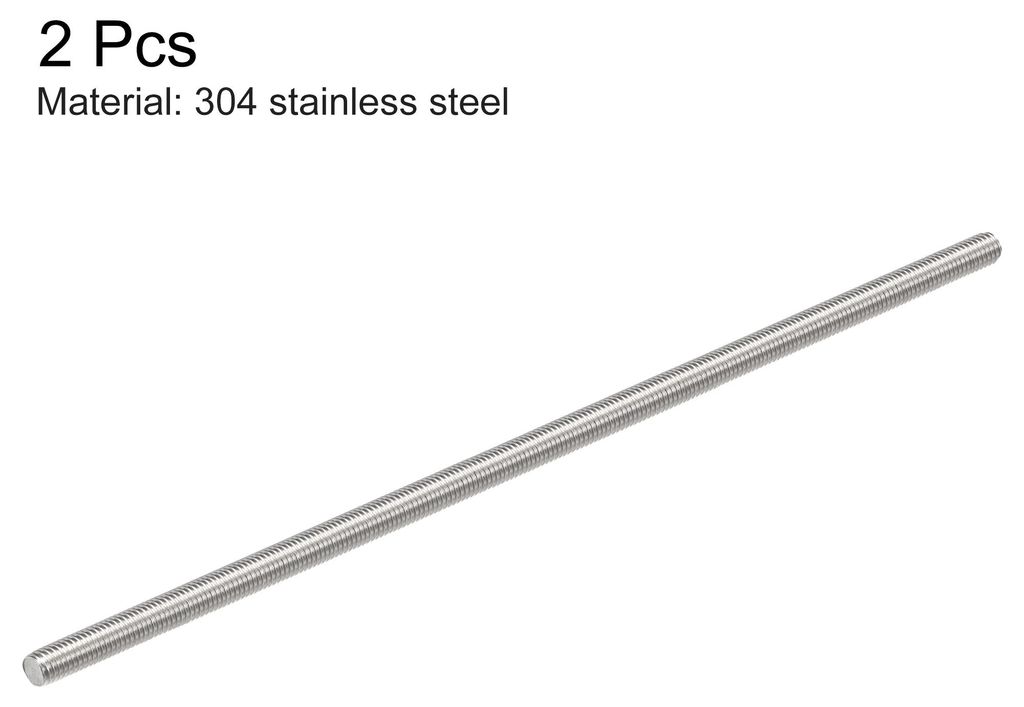 2 Stš¹ck Vollgewindestange Ersatz M6 x 200mm 304 Edelstahl Rechtsgewinde