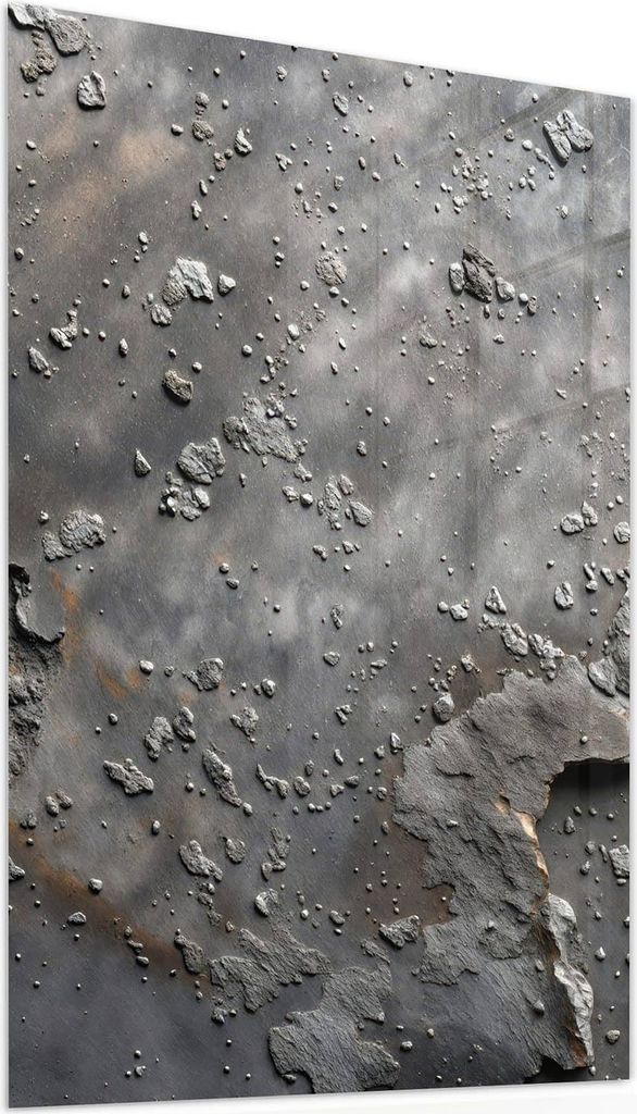 Glasbild 40x60cm in XXL für Wohnzimmer, Schlafzimmer Motiv Verwitterte Oberfläche