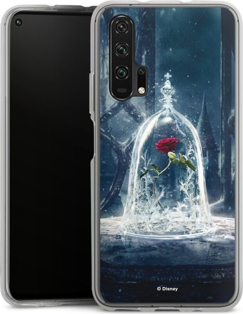 DeinDesign Handyhülle für Huawei Honor 20 Pro Silikon Hülle Case Smartphone Schutzhülle Die Schöne und das Biest Disney Princess Rose