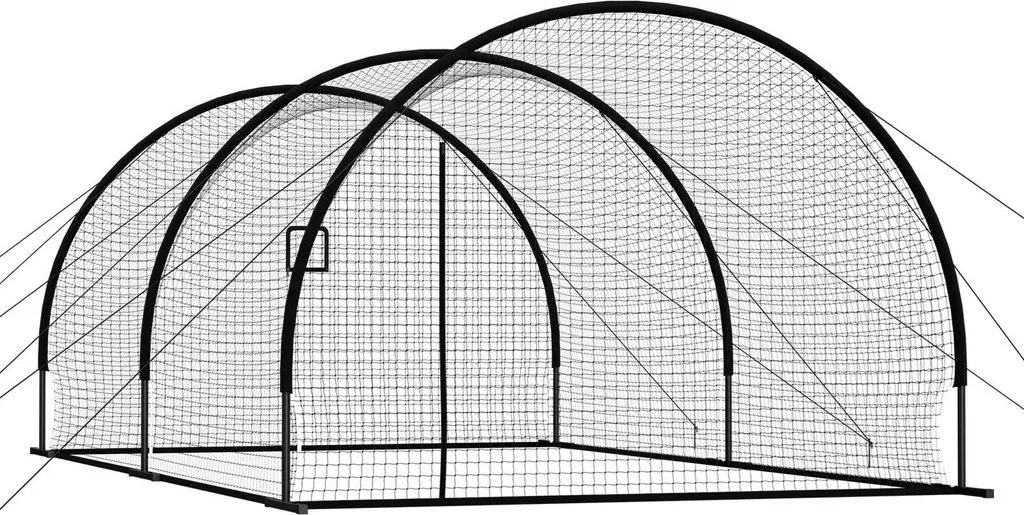 Cage de baseball portable 6060mm : stoppez toutes les balles avec sécurité