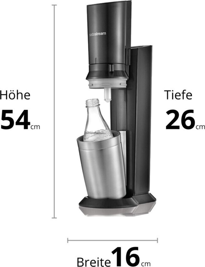 SodaStream Crystal 2.0 Aktionspack Wassersprudler, Titan, Produktbild 9