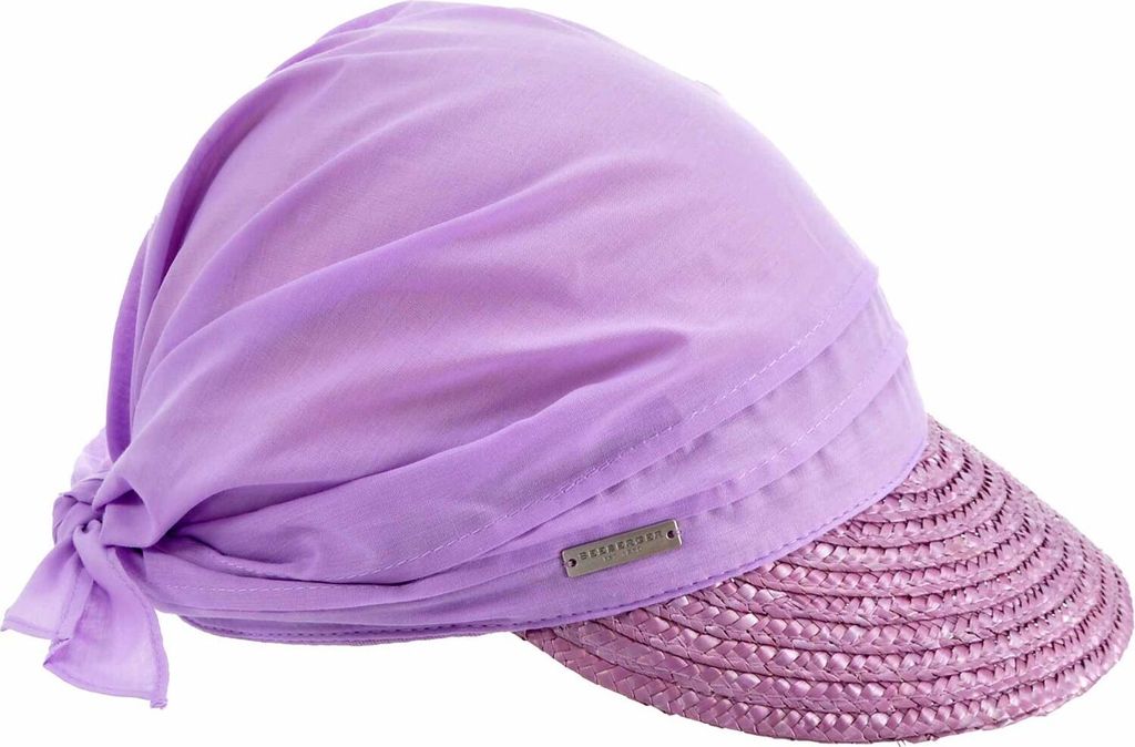 Seeberger Damen Strohcap mit Strohbortenschild