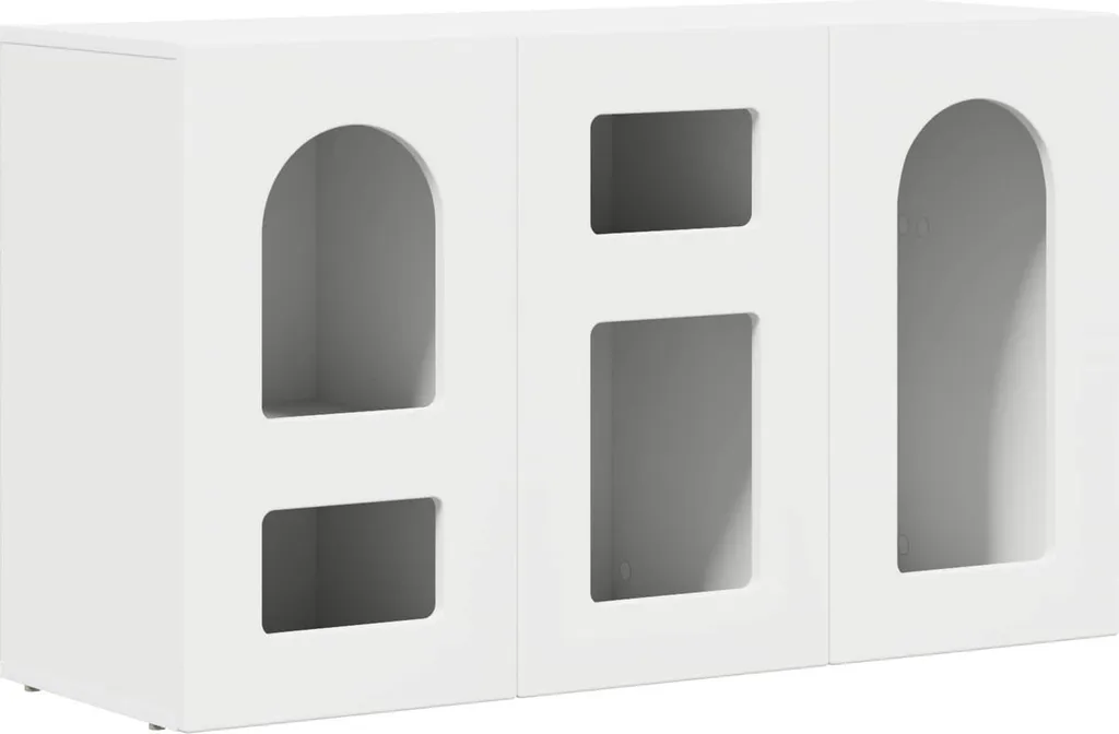 SYFAX™ Mobile Credenza Bianca 100cm: Organizza il tuo Workspace Moderno