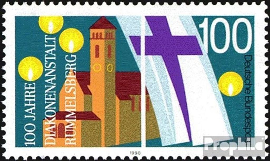 Briefmarken BRD (BR.Deutschland) 1990 Mi 1467 (kompl.Ausgabe) postfrisch 100 Jahre Diakonenanstalt Rummelsberg