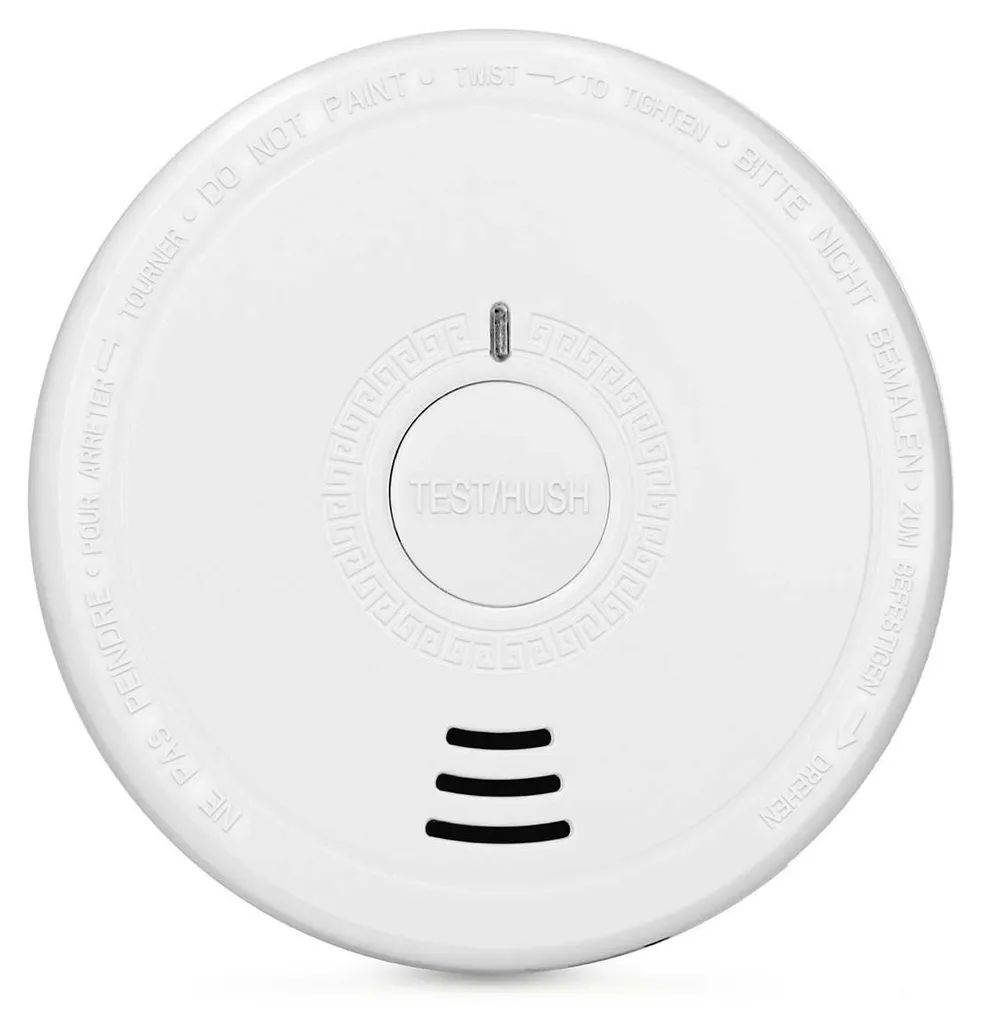Détecteurs de fumée lot de 5 pour protection maison, coloris blanc