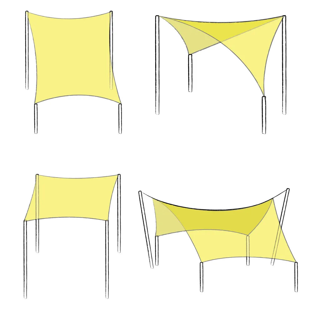 Vela Parasole Rettangolare Sol Royal HS9 - Design HDPE Traspirante - 8