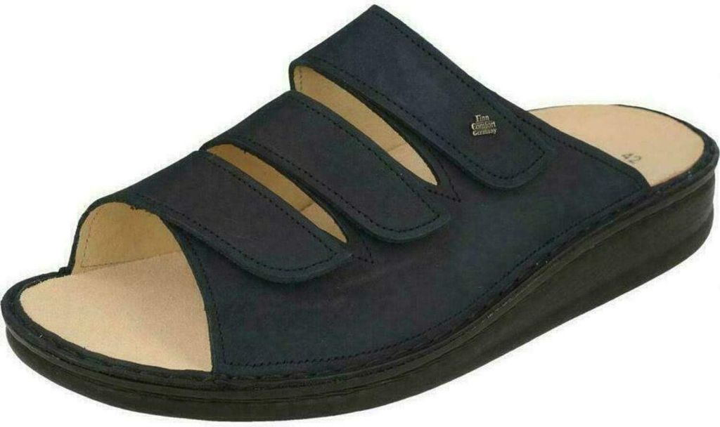 Bequeme Pantolette Finn Comfort Korfu, Damen, Marine, Produktbild 