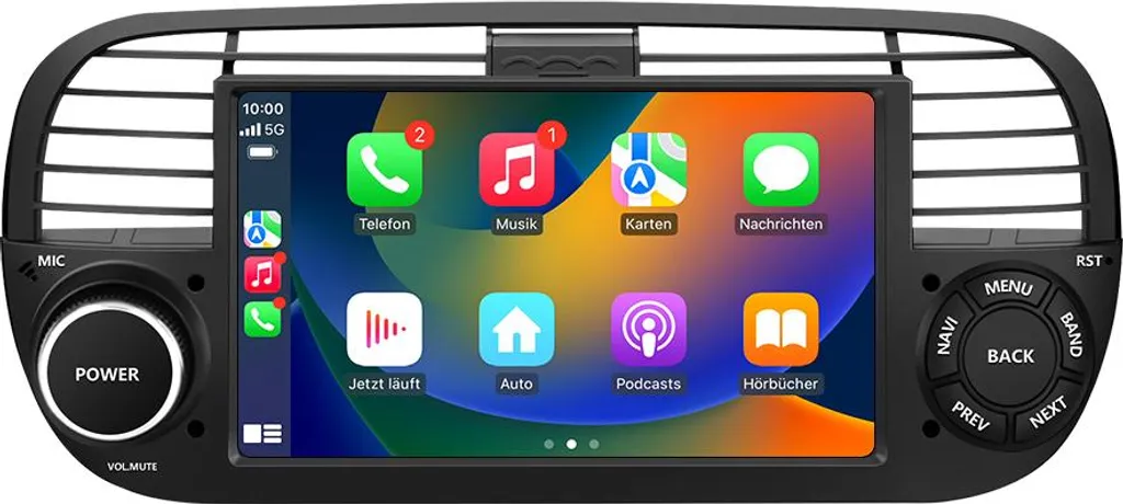 Autoradio 7 Pollici Android per Fiat 500/500C (07-15) 64GB Octa-Core