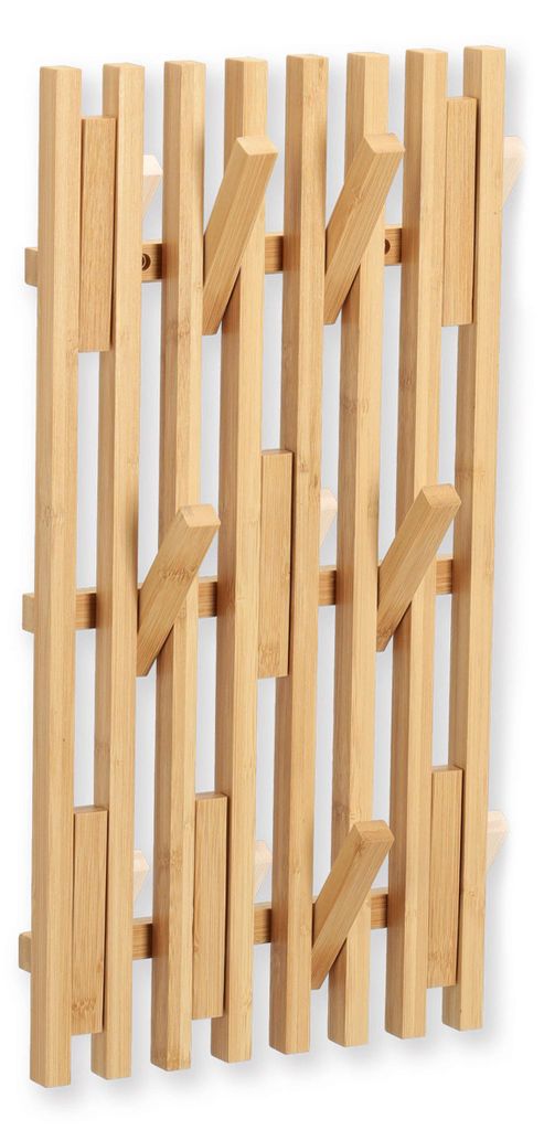 Zeller Present 13827, Nástenný, Bamboo, 11 háčik/háčiky, Obrázok produktu 