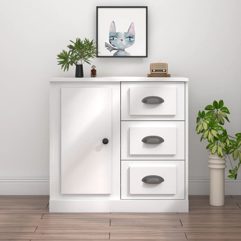 Maison Exclusive - Sideboard Weiß 70x35,5x67,5 cm Holzwerkstoff