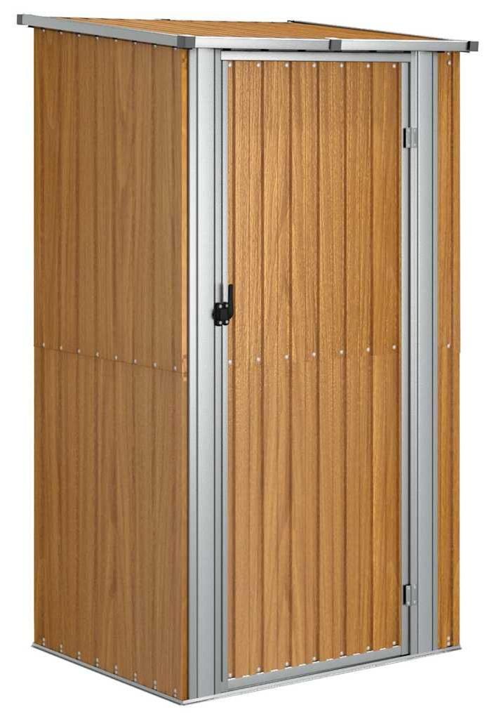 vidaXL Gartenhaus Braun 118,5x97x209,5 cm Verzinkter Stahl Produktbild 