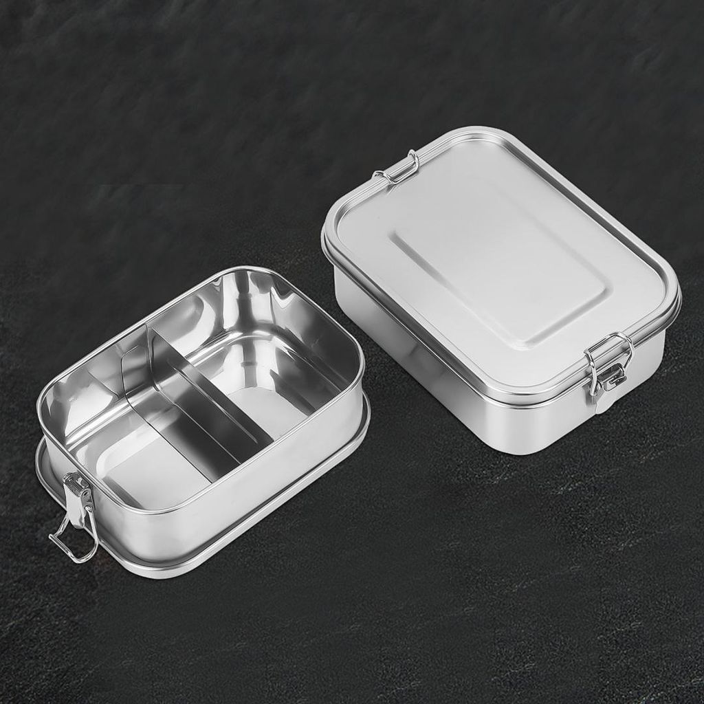 Boîte à pain en acier inoxydable, étanche, avec couvercle Image du produit 