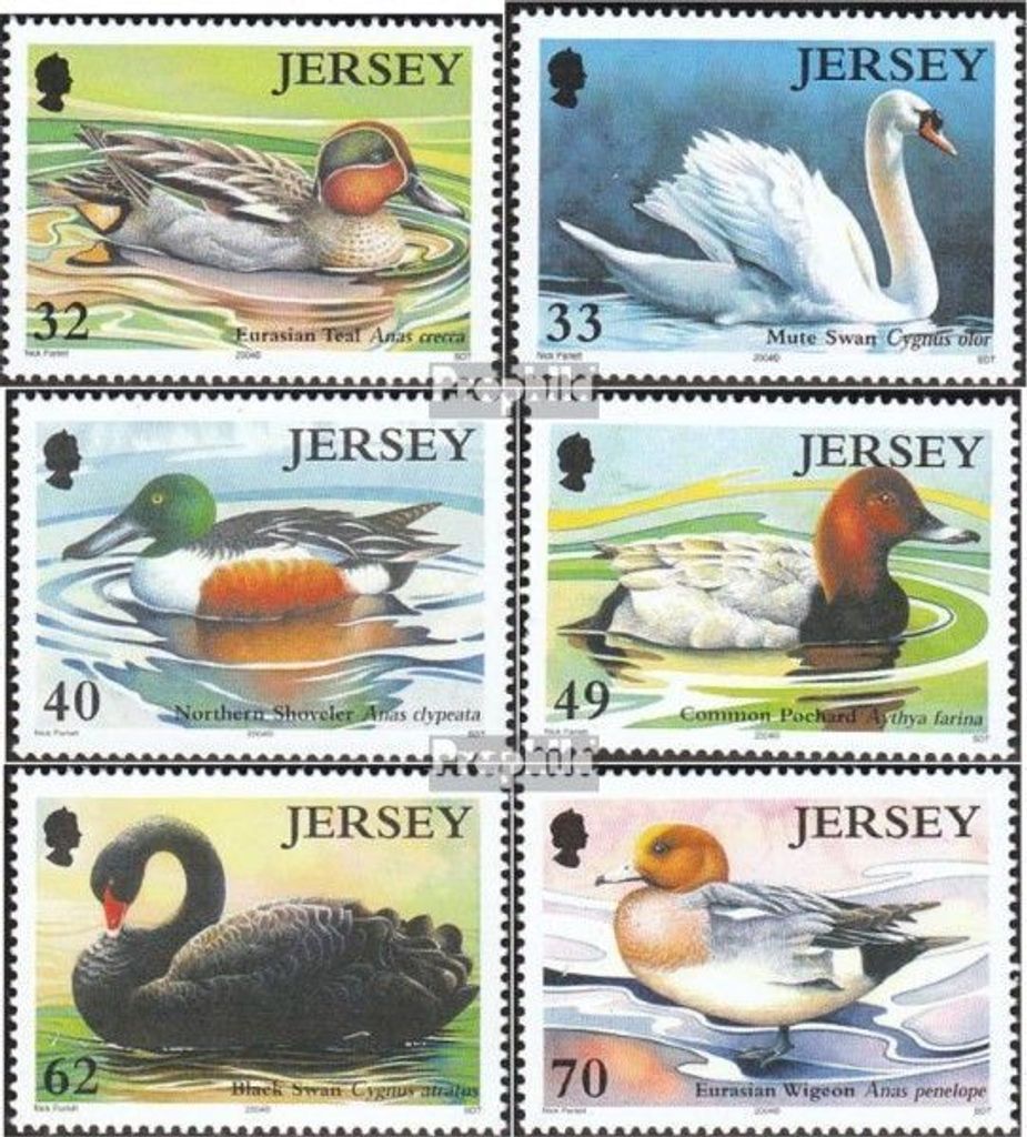 Briefmarken GB - Jersey 2004 Mi 1122-1127 (kompl.Ausg.) postfrisch Gänsevögel