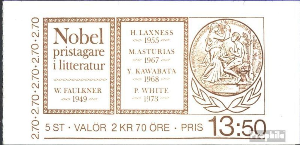 Briefmarken Schweden 1985 Mi MH110 (kompl.Ausg.) postfrisch Nobelpreisträger