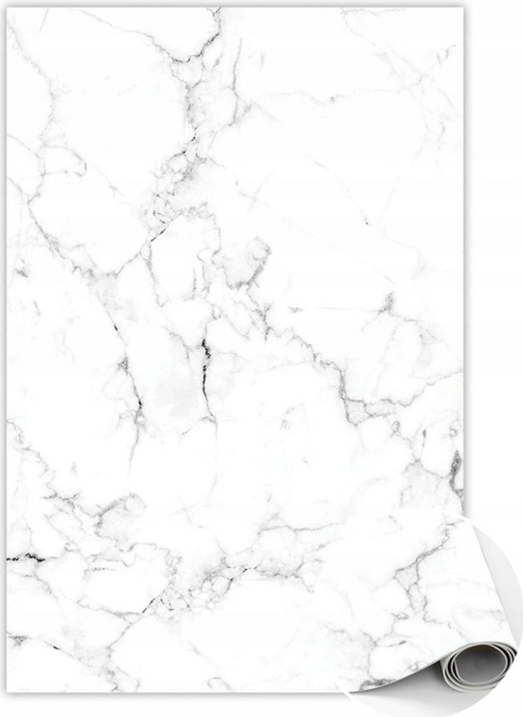 Vinyl pvc teppich Widerstandsfähige Schutzmatte mit weißem Marmormuster 150x225