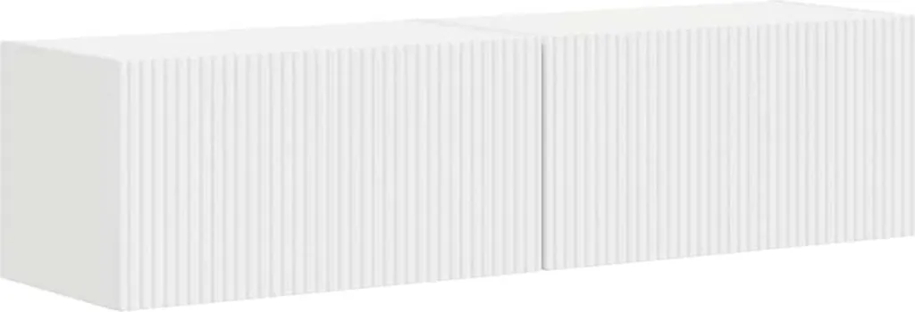 Mobile TV Sospeso vidaXL 2 pz Bianco 60x31x29,5 cm - Salvaspazio
