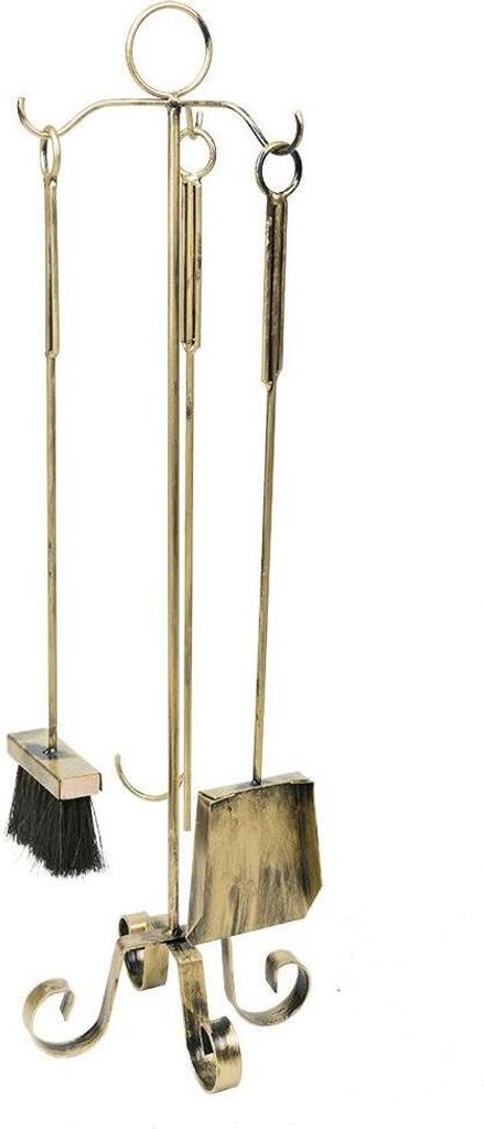 Dabstal Kamingarnitur 3 Elemente Classic 75 cm gold Produktbild 