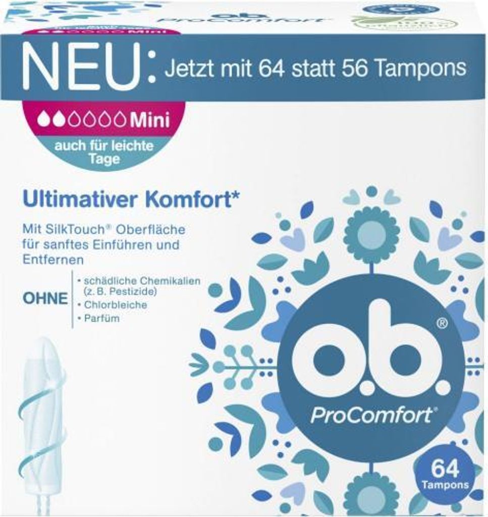 o.b. 4746757000 o.b. Tampons ProComfort Mini Größe mini für Obrázek produktu 