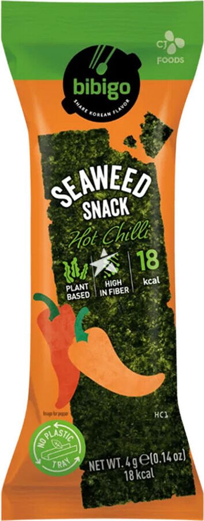 Pikantne wodorosty o smaku chili 4g - Bibigo Zdjęcie produktu 