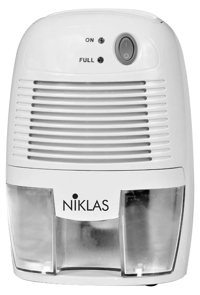 Déshumidificateur compact 500ml NIKLAS Dry500 - Faible consommation 27W