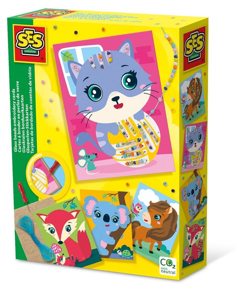 Ses Creative Glasperlen-stickkarten Mehrfarbig  Mehrfarbig Produktbild 
