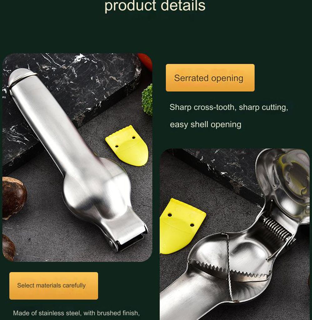 2x Nussknacker,Edelstahl Maroni Schneider, Maronizange, 2 Produktbild 5