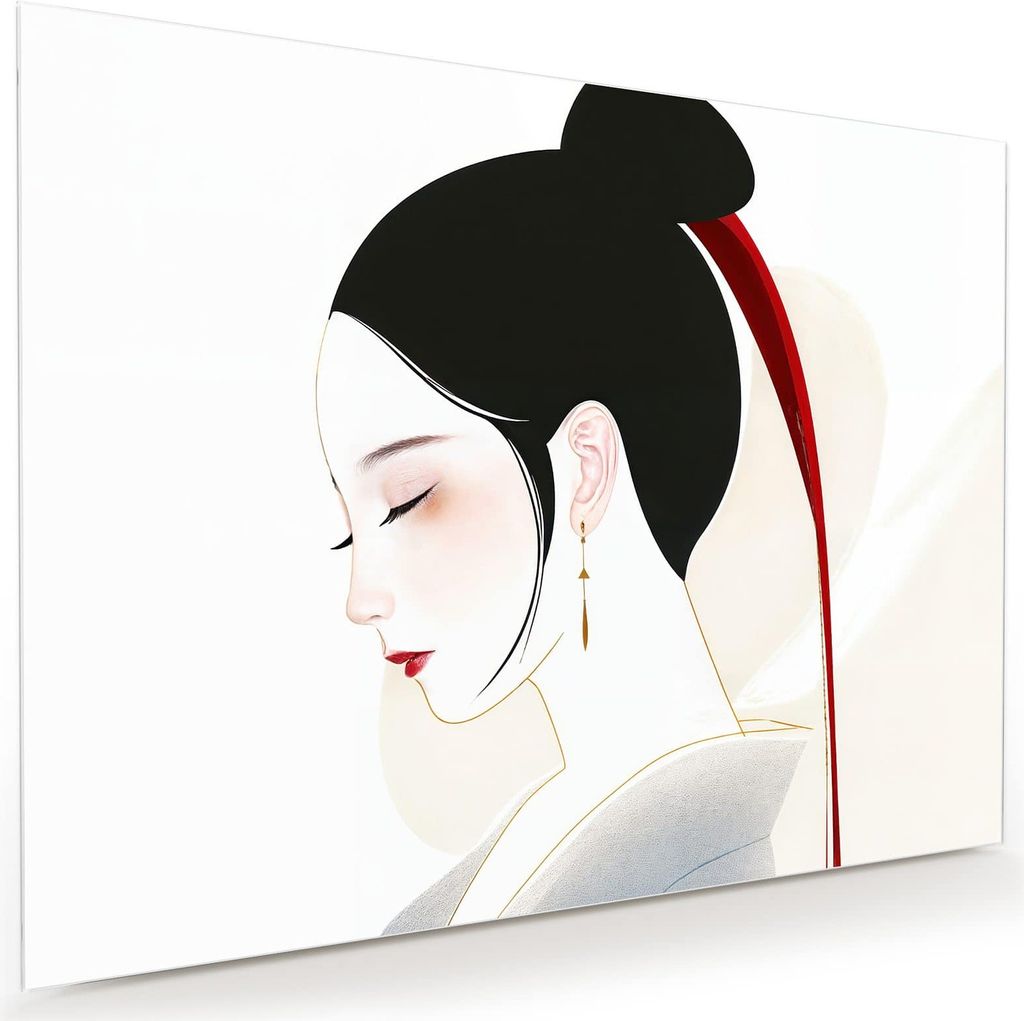 Glasbild 120x90cm in XXL für Wohnzimmer, Schlafzimmer Motiv Stilvolle Abstraktion