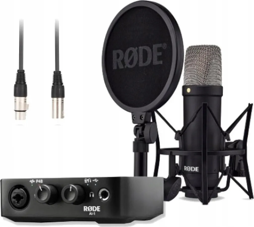 Rode NT1 Signature Black AI-1 Studio Kit MK2 Pack Enregistrement Complet